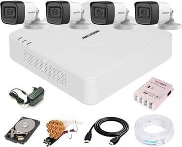 hhd: 4 kamera desti 2mp 4 ədəd 2meqapiksel kamera ( çöl və ya içəri ) 4 — 1