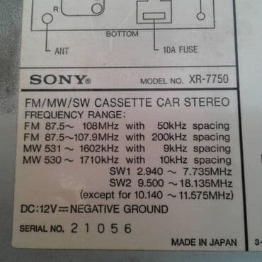 Maqnitofonlar: Avtomobil üçün işlənmiş Yaponiya istehsalı 90-cı illərin modeli olan — 4