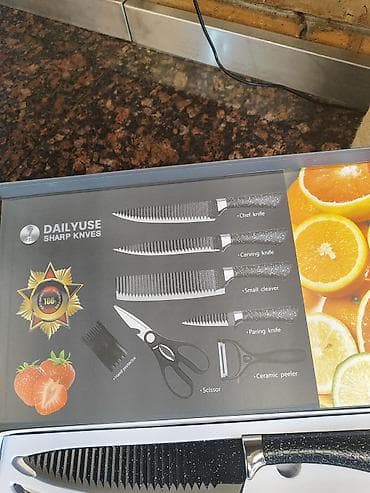 bıcağlar: Mətbəx bıçaqları və alətlər dəsti – DAILYUSE Sharp Knives, 7 parça — 2