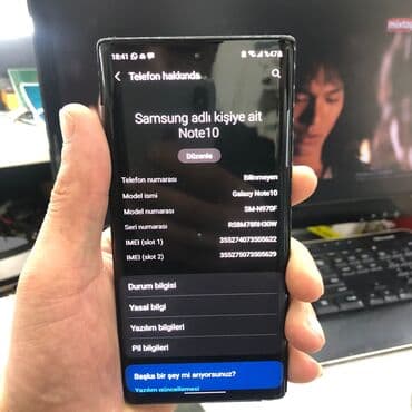 Samsung: Samsung Note 10, 256 GB, rəng - Qara, Barmaq izi — 5