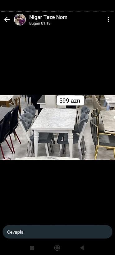 stolustu saatlar: Masa və oturacaqlar — 1