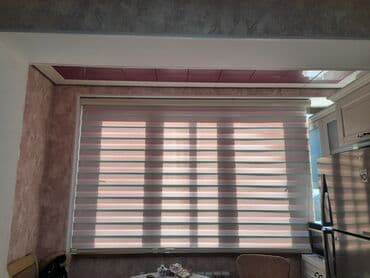 Занавески и тюли: Zebra tipli jalüz pərdələr - İkiqat qatlı zebra mexanizmi: şəffaf və — 4