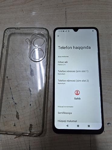 iphone 14 pro max azerbaycan: Poco C71, 128 GB, rəng - Gümüşü, Sensor — 1