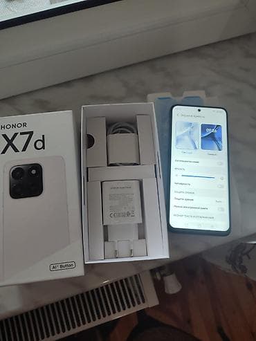 borofone be28 plus: Honor X7d, 128 GB, rəng - Qara, İki sim kartlı, Barmaq izi, Face ID — 3