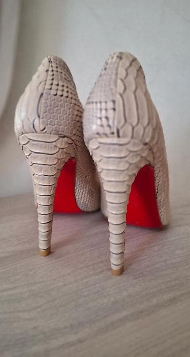 ucuz qizil satisi: Tuflilər, Ölçü: 38, rəng - Bej, Yeni — 3