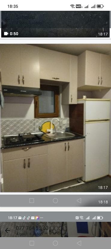 şeki: 1 otaqlı həyət evi – mətbəx mebeli və məişət texnikası ilə - Plan — 3