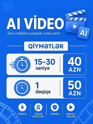 AI Video – Süni intellektlə peşəkar video yaradılması Xidmətin