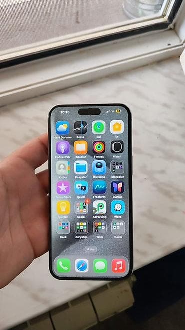 irshad iphone 14 pro max: IPhone 15 Pro Max, 512 GB, Natural Titanium, Simsiz şarj, Face ID, Sənədlərlə — 5