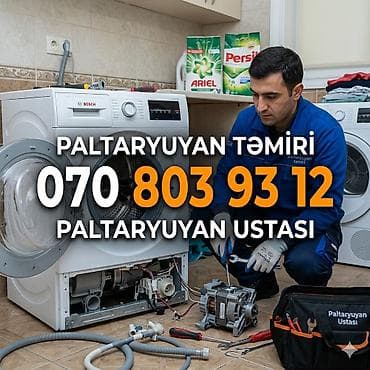 мастер стиральных машин: Paltaryuyan təmiri – usta xidməti - Bütün növ paltaryuyan maşınların — 4