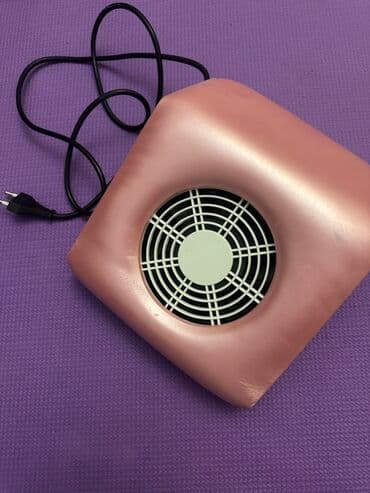 dirnaq masası: Manikür üçün masaüstü toz yığan cihaz - Rəng: çəhrayı gövdə, ağ ön — 3