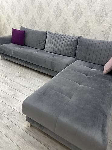 kunc divanar: Künc divan, İşlənmiş, Bazalı, Vеlur parça, Çatdırılma yoxdur — 1
