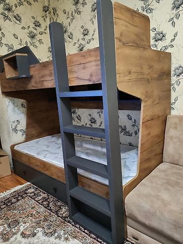Ev üçün mebel: Yeni, İkinəfərlik çarpayı, Bazalı, Matras ilə, Siyirməli, Türkiyə — 1