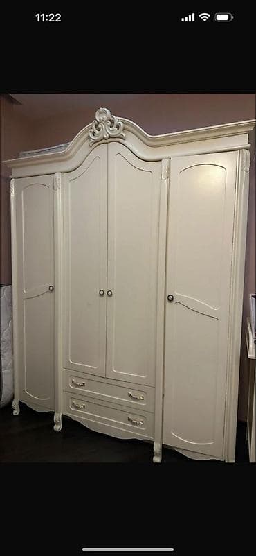 5 qapı, Siyirməli, Bej, Digər material, Açılan, Düz dolab