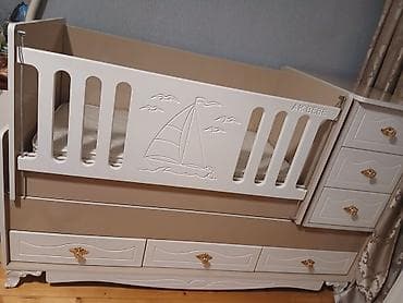 Beşiklər: Oğlan və qız üçün, Dördbucaq, Beşik, Dəstsiz, Matras ilə, Yellənmə mexanizmsiz — 1