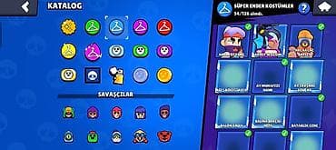 saatlar type 1: Brawl Stars hesabı – yüksək səviyyəli oyun profili - Kupa sayı: 36 — 5