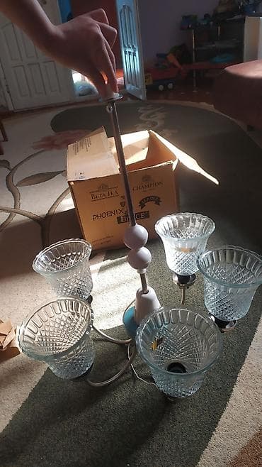 cilcıraq modelləri: Çılçıraq, 5 lampa, Metal — 2