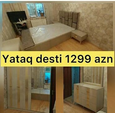 söküntü şifir: 2 təknəfərlik çarpayı, Dolab, Termo, 2 tumba, Azərbaycan, Yeni — 1