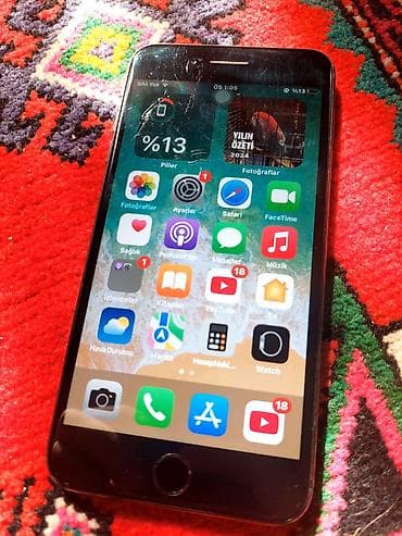 iphone ekranları: IPhone 7 Plus, 32 GB, Qara, Barmaq izi — 5