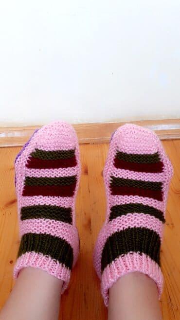 домашние женские тапочки из овчины: Домашние тапочки, Размер: 39, Новый — 3