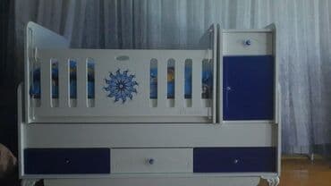 куханная мебель: Для девочки и мальчика, Новый, Четырехугольная, Колыбель, С бортиками, С матрасом, Без механизма качания — 4