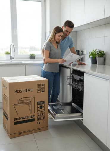 ucuz məişət texnikası: YOSHIRO qabyuyan maşın - Brend: YOSHIRO - Tip: Qabyuyan maşın — 2