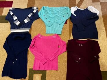 Qadın sviter və tunik dəsti - 6 ədəd isti, trikotaj üst geyimi dəsti
