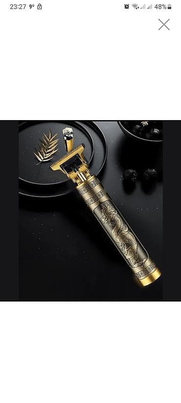 Metal gövdəli, oyma “əjdaha” dizaynlı peşəkar saç və saqqal trimmeri