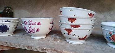 qedim kilim: Kasalar, rəng - Ağ, Farfor — 2