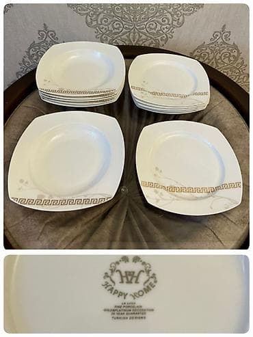 nahar: Nahar dəsti, rəng - Ağ, Farfor, 6 nəfərlik, Türkiyə — 1