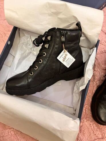 женские бот: Размер: 40, цвет - Черный, Новый — 5