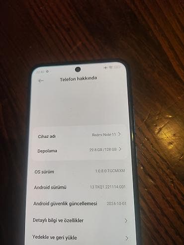 mini ipad 6: Redmi Note 11, 128 GB, rəng - Mavi — 3