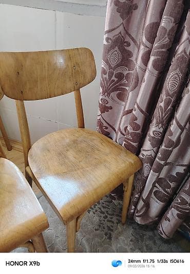 Masalar və oturacaqlar: Qonaq otağı üçün, İşlənmiş, Qatlanmayan, Stul — 2