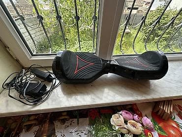 Электротранспорт: Elektrikli hoverboard (self-balance skuter) - Rəng: Qara, üstündə — 1