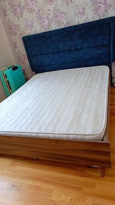 ucuz masa: İkinəfərlik çarpayı, Bazasız, Matras ilə, Siyirməsiz — 1