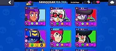 dost: Brawl Stars hesabı – yüksək inkişaflı, tam dolu kolleksiya - Kupa — 2