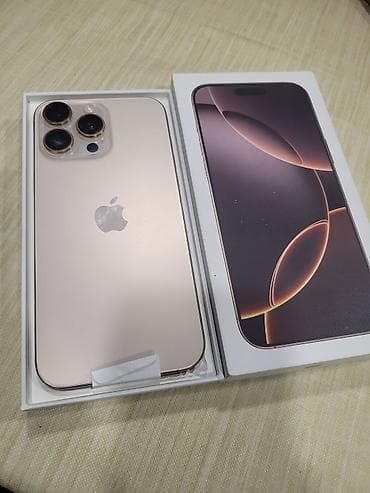 IPhone 16 Pro Max, 256 GB, Desert Titanium, Face ID lalafo.az -da IPhone 16 Pro Max, 256 GB, Desert Titanium, Face ID