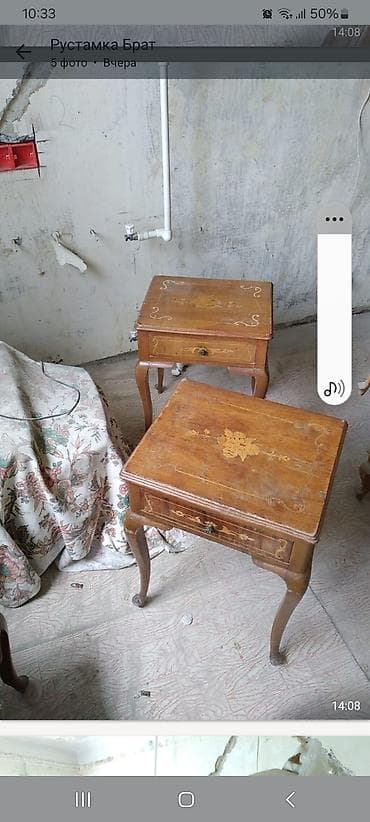 spon: Klassik ağac mebel dəsti Tərkibi: - Üçqapılı şkaf: dekorativ oyma — 4