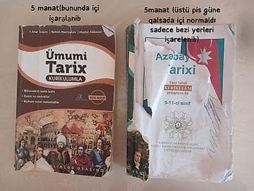 Məhsul: Tarix üzrə hazırlıq kitabları (2 ədəd) 1) Ümumi Tarix –