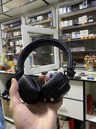 qulaqciq bluetooth: Yeni Simsiz (Bluetooth) Qulaqcıqlar, Marshall, rəng - Qara — 3