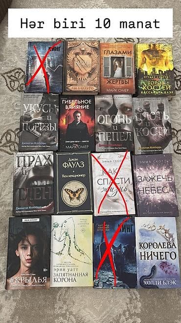 Rus dilində müxtəlif janrlarda kitablar satılır. Şəkillərdə göstərilən lalafo.az -da Rus dilində müxtəlif janrlarda kitablar satılır. Şəkillərdə göstərilən