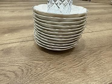 ağ yolka: Çay dəsti, rəng - Ağ — 2