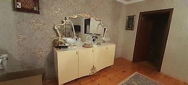 ucuz drel: Klassik üslubda böyük güzgülü bufet/vitrin - Rəng: krem-şampan — 3