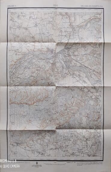 atlas koynekler: Antikvar Hərbi Topoqrafik xəritə 🗺️ Rusiya İmperiyası, Varşava — 4