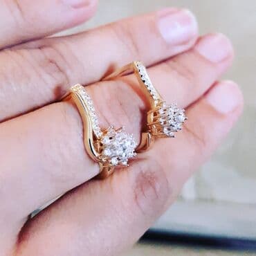 женские золотые серьги: Sırğa, Sarı qızıl, 585 Əyar, 426 g — 3