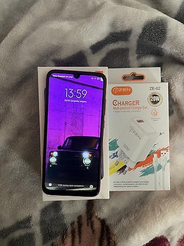 Redmi Note 7, 32 GB, rəng - Qırmızı, Barmaq izi, Face ID