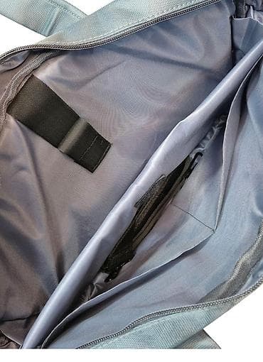 Audio: Noutbuk üçün çiyinli çanta – boz rəng - Zərif minimalist dizayn, ofis — 6