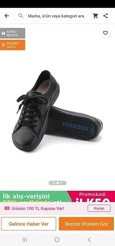 Мужская обувь: Birkenston teze ayaqqabi, trendyoldan 150man alinib, razmer duz — 1