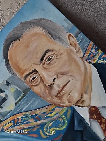 qaz sekli: Handmade yağlı boya tablo - Texnika: yağlı boya, kətan üzərində - — 4