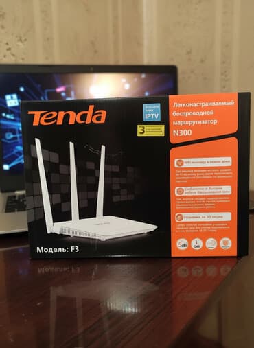 5g modem: Tenda F3 N300 Wi‑Fi marşrutlayıcı - Sürət: 2.4 GHz diapazonunda 300 — 2