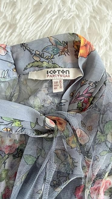 cicekli don: Koton markası. M razmer. 1 defe seliqeli geyinilib. Teze kimi — 3